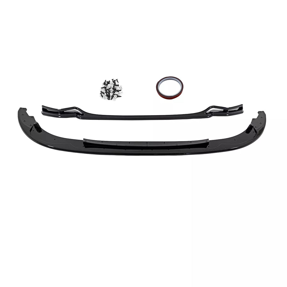 Spoiler anteriore Competition Nero Lucido per BMW E92 E93 06-10 M pacchetto