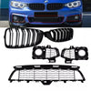 Griglia Paraurti Nero Lucido + Doppio Ponte per BMW Serie 4 F32 F36 F36 M Sport