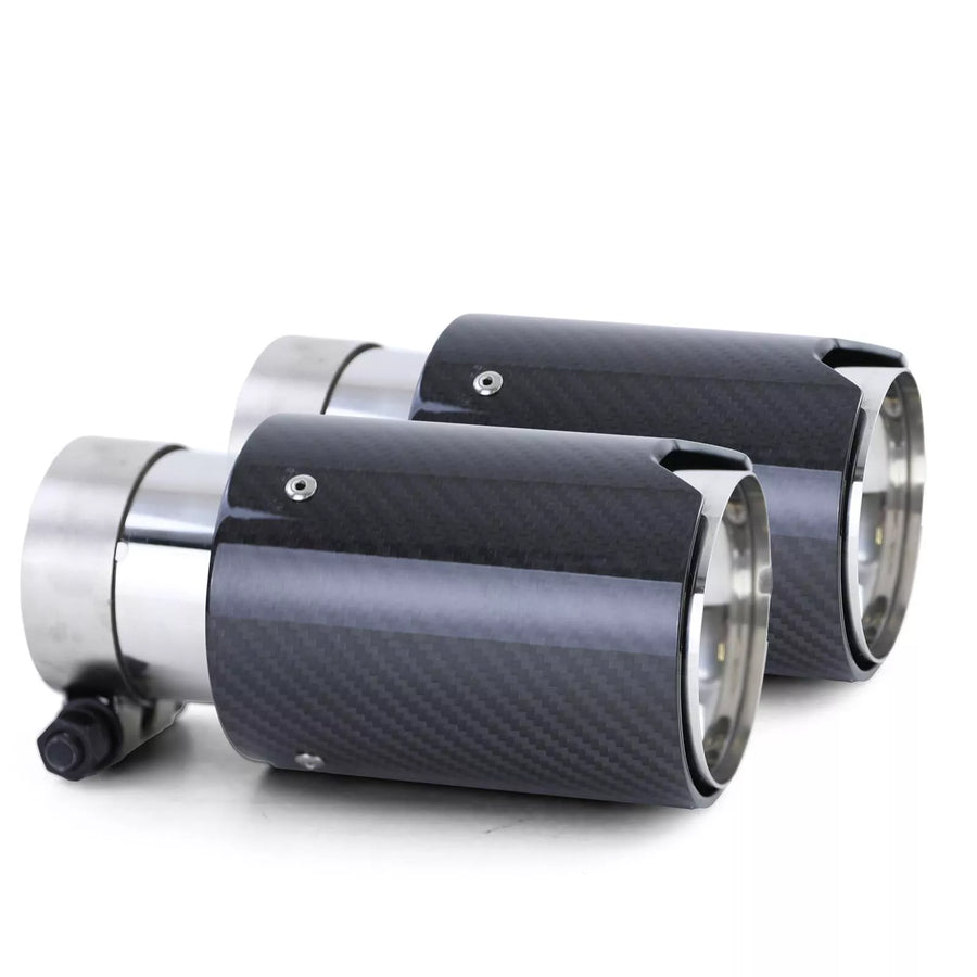 terminali sport carbonio nero adatti, per BMW Serie 1 E81 E82 E87 E88