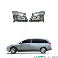 Fari Angel Eyes Nero per Opel Signum CC (Z03) Vectra C (Z02) Caravan