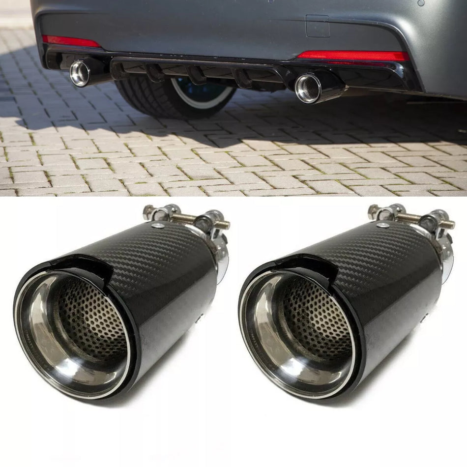2 pannelli di scarico tubi di scarico carbonio per modelli BMW F