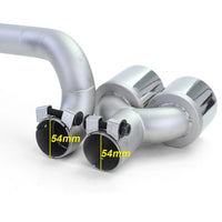 Terminale scarico duplex sport look conversione BMW F10 F11 520 525 528 530