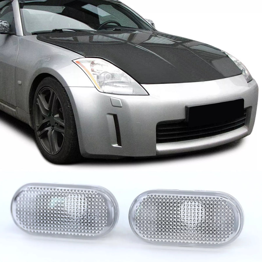 Frecce Laterali Bianco Coppia, per Nissan Micra K12 350Z Note E11 Navara Qashqai