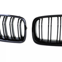 Griglia radiatore sportiva doppia barra nera lucida adatta-per BMW F30 F31 11-19
