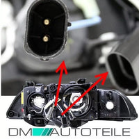 Set fari Angel Eyes Facelift Nero per BMW Serie 5 E39 H7/H7
