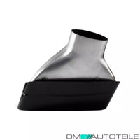 SET MASCHERINE SCARICO TRAPEZIO Nero per BMW Serie 5 G30 G31 solo M 520-540