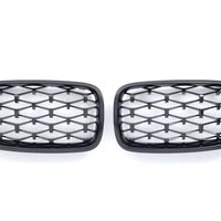 per BMW SERIE 5 F10 F11 GRIGLIA RADIATORE DIAMANTE NERO LUCIDO