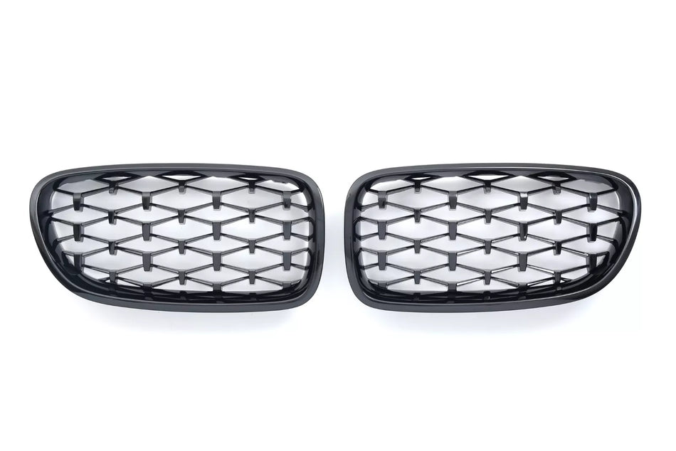 per BMW SERIE 5 F10 F11 GRIGLIA RADIATORE DIAMANTE NERO LUCIDO