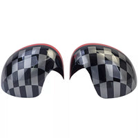 Calotte specchietti Performance rosso nero adatte per Mini F54 F55 F56 F57 13-18
