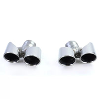Doppio tubo terminali lucidati adatti, per Porsche 911 991.2 15-19 3.0 370 CV