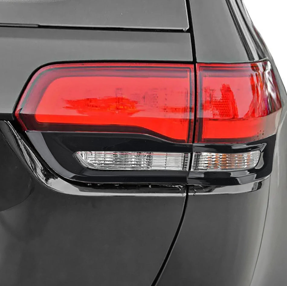 Bordi fanali posteriori nero lucido adatti per Jeep Grand Cherokee WK2 14-20