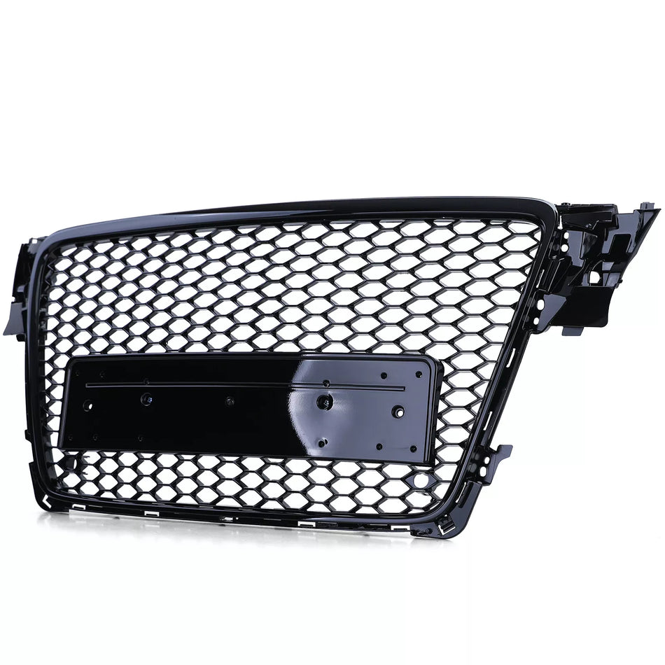 Griglia radiatore favi sport senza emblema nero lucido per Audi A4 B8 8K 07-11