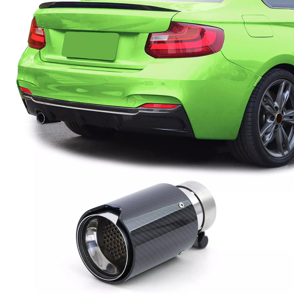 Terminale di Scarico Sportivo Carbonio Nero per BMW Serie 2 F22 F23 dal 12