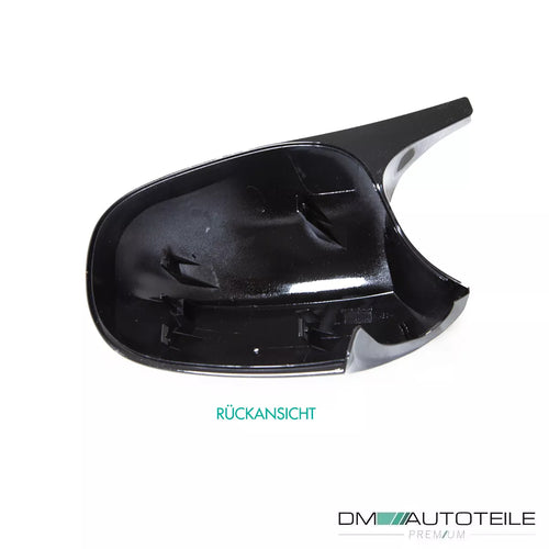 Set calotte specchietti Sportivi Nero Lucido per BMW E90 E91 E92 E93 solo LCI