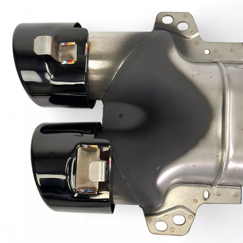 Diffusore + Terminali di Scarico (NERO) per Mercedes C205 A205