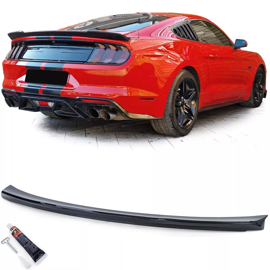 Spoiler Sportivo Posteriore Performance Nero Lucido per Ford Mustang Coupe 14-20