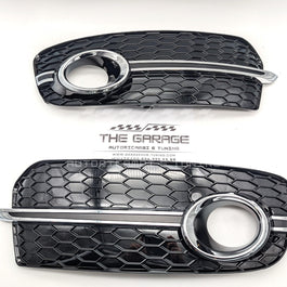 Griglie FENDINEBBIA RSQ5 Look per AUDI Q5 SUV 8R Restyle (2012-2016) NERO CROMO