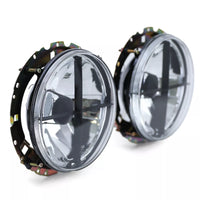 Fari vetro trasparente nero fumo + mirino per VW T2 73-79 + T3 79-92