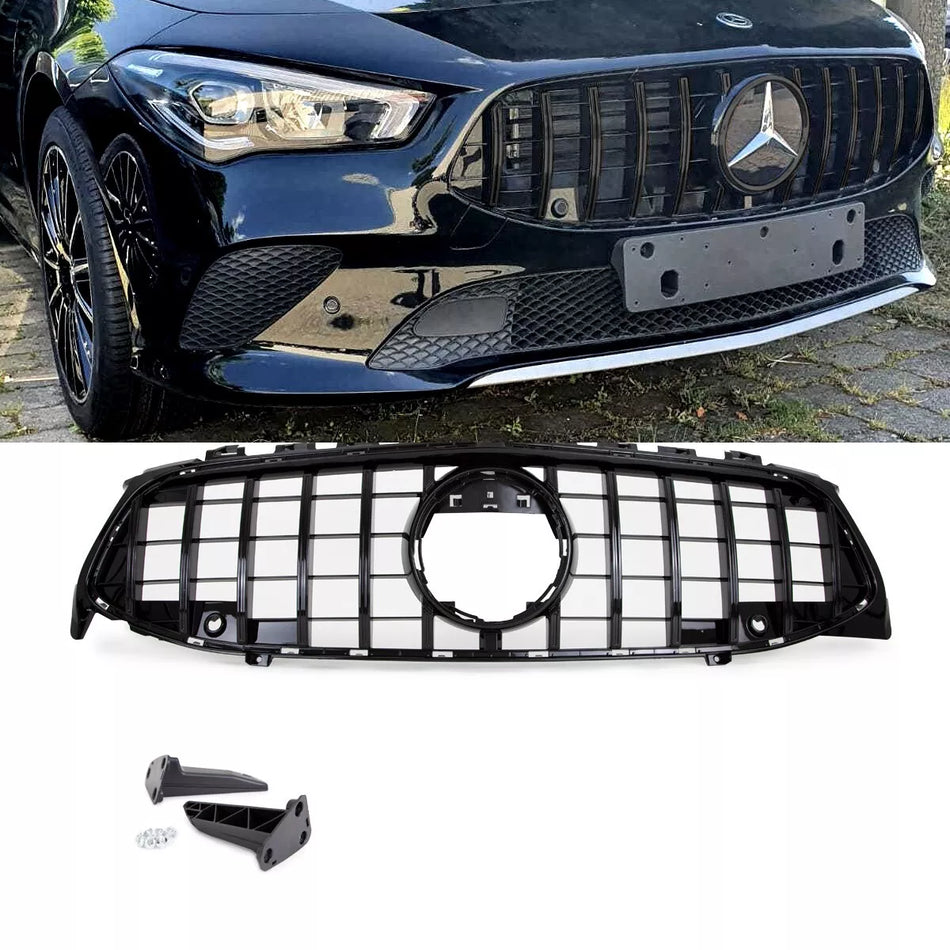 Griglia nera lucida PDC per Mercedes CLA W118 GT Sport-Panamericana
