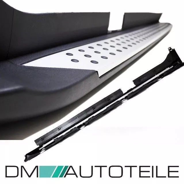 SET PEDANE IN ALLUMINIO INGRESSO + MATERIALE DI MONTAGGIO PER BMW X3 F25 10-17