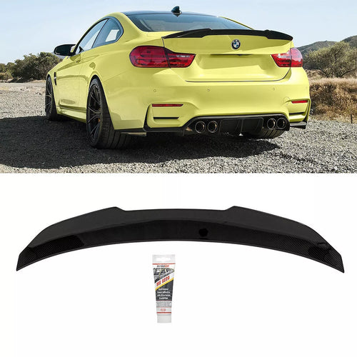 Spoiler Posteriore vero carbonio Lucido forma a V per BMW F32 Coupe
