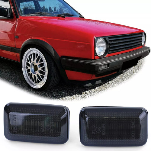 Frecce laterali a LED nere adatte per VW Golf 1+2 Jetta 2 Polo 3 Corrado