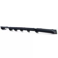 Diffusore posteriore opaco + terminale doppio tubo cromato, per BMW F30 F31