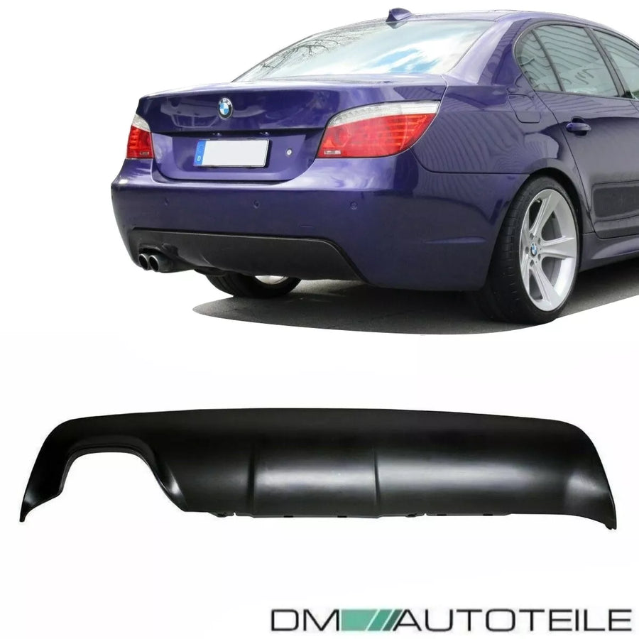 Diffusore posteriore per BMW E60 E61 M 2 tubi sinistro 03-10 diffusore Nero