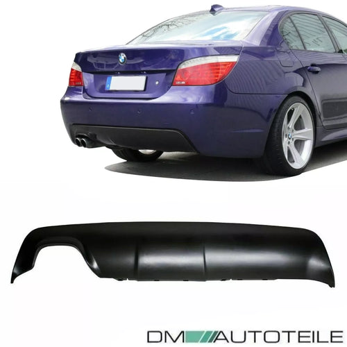 Diffusore posteriore per BMW E60 E61 M 2 tubi sinistro 03-10 diffusore Nero