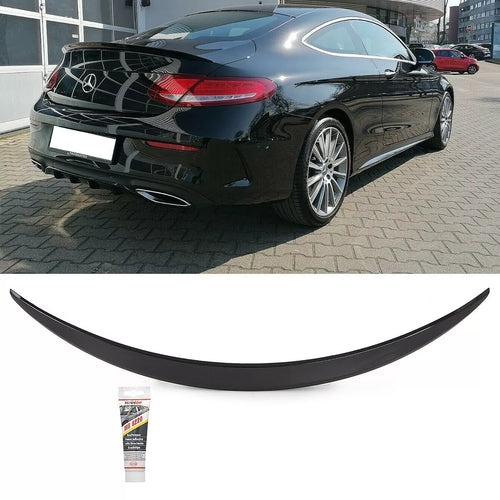 Spoiler Posteriore Bagagliaio Nero per Mercedes W205 C205 Coupé