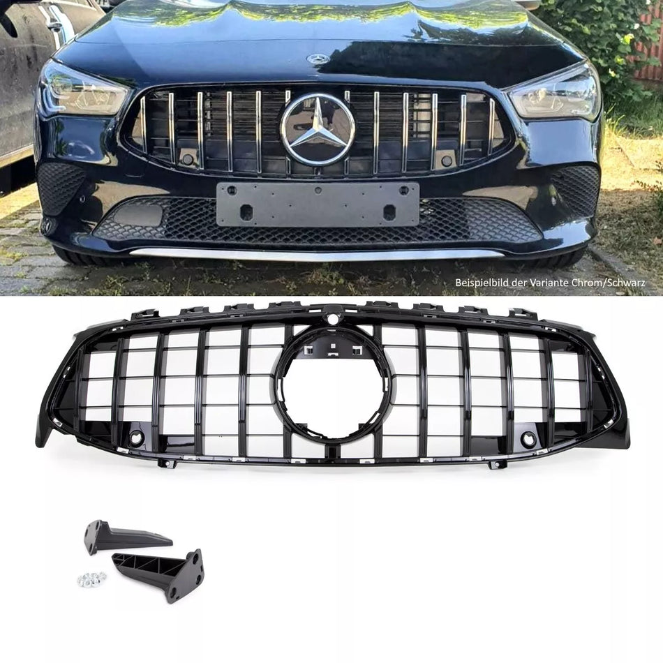 Griglia Nero Lucido PDC + fotocamera per Mercedes CLA W118 GT Sport-Panamericana