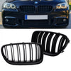 2x Griglia nera opaca doppia barra per BMW F10 F11 anche M M5