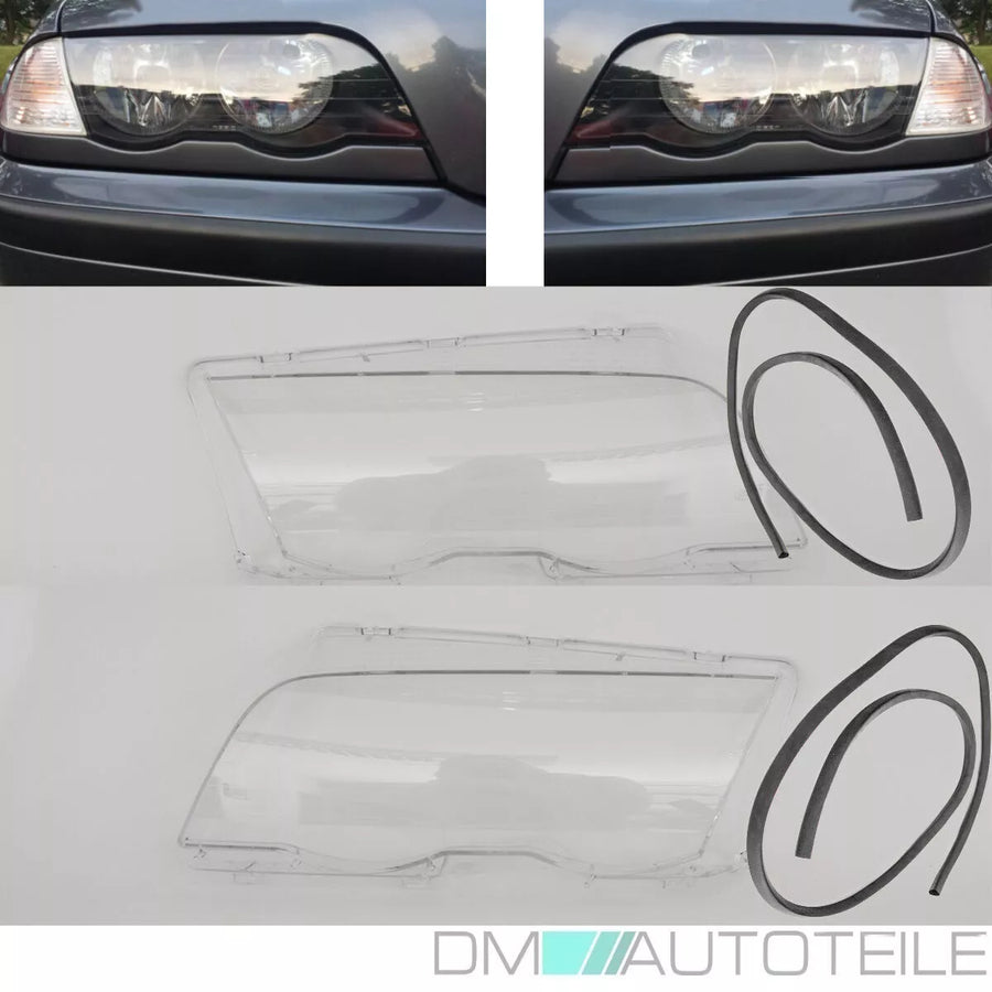 SET Vetro Faro Xenon Alogeno Vetro Faro Set per BMW E46 98-01