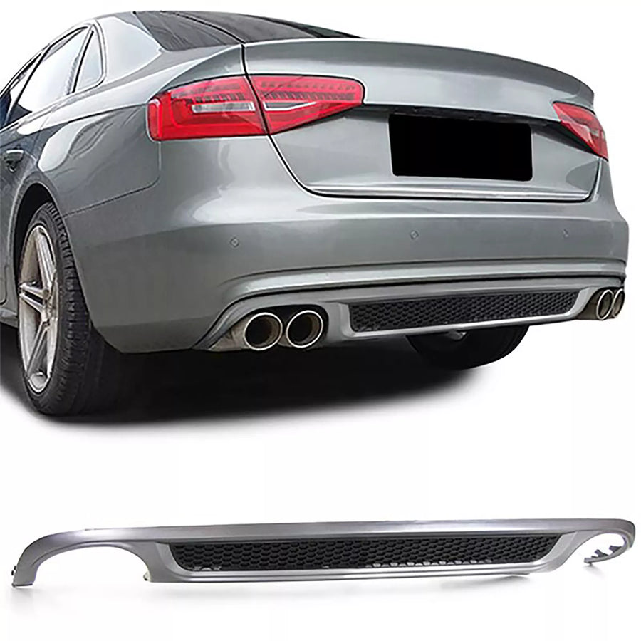 Diffusore Posteriore Inserto + Griglia per Audi A4 B8 Berlina Avant 07-11