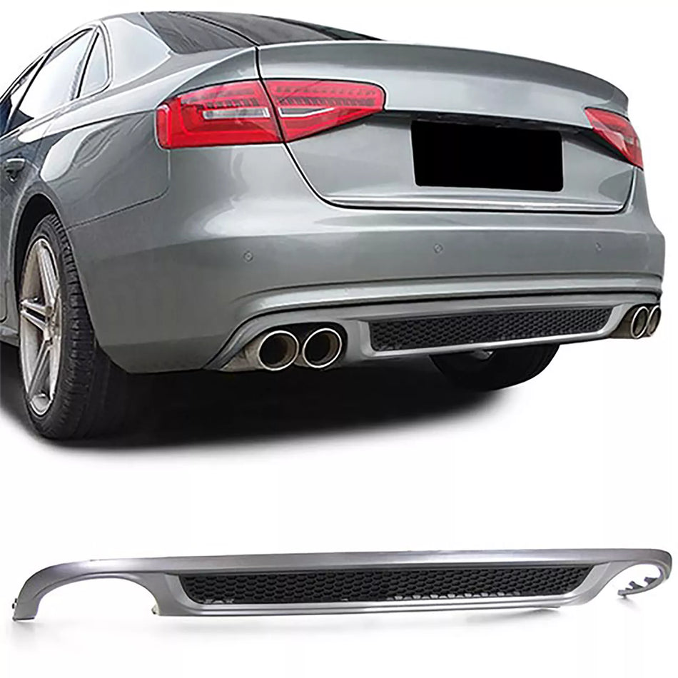 Diffusore Posteriore Inserto + Griglia per Audi A4 B8 Berlina Avant 07-11