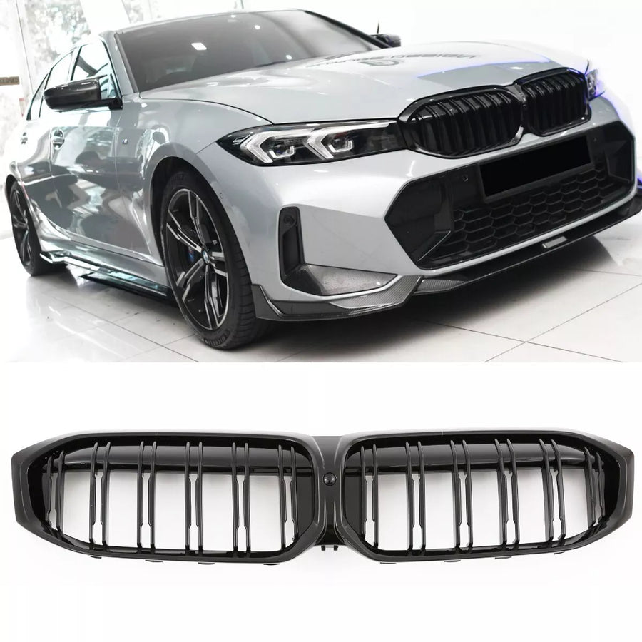 per BMW SERIE 3 G20 G21 LCI DAL 07/2022 GRIGLIA RADIATORE LUCIDA NERO