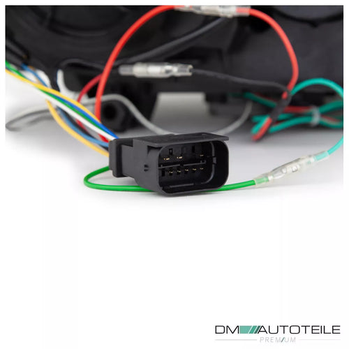 Set Fari Facelift Angel Eyes Nero H7/H1 per BMW F30 F31 anno 11-15