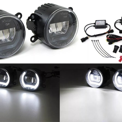 Fendinebbia LED in vetro trasparente con luce diurna Ford C Max Fiesta IV Fusion