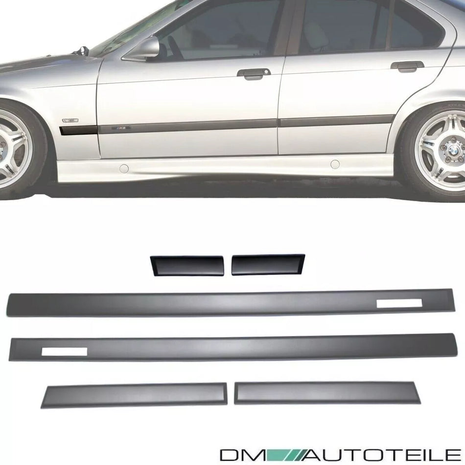 Set battiporta Nero listelli decorativi + emblema per BMW E36 Touring