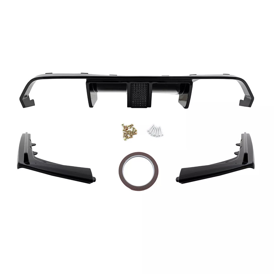 Diffusore Nero Lucido + LED per BMW F80 F82 M3 M4