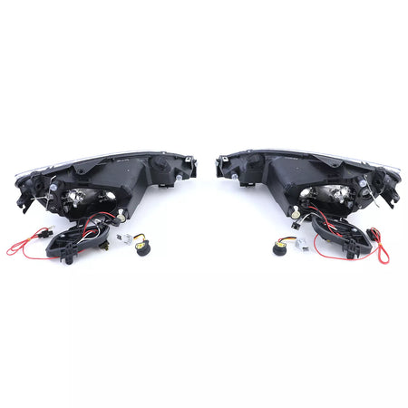 Fari Vetro Trasparente Nero H7 H7 + Adattatore per Peugeot 206 1998-2008 – vista 5
