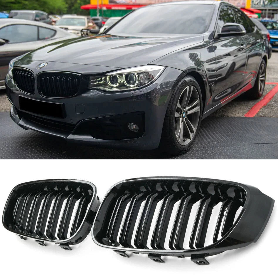 per BMW SERIE 3 F34 GT SPORT DOPPIA BARRA LUCIDA NERO