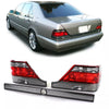 Luci posteriori rosso nero con barra di blocco, per Mercedes S W140 94-98