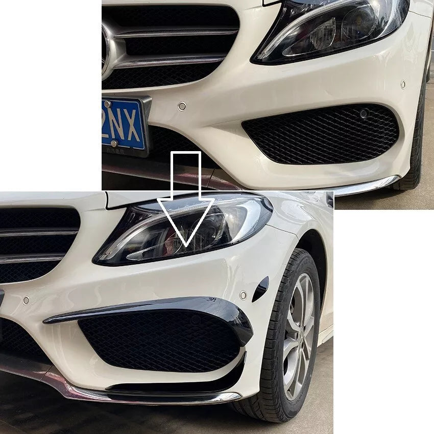 per MERCEDES W205 CLASSE C AMG LINE (pre-lifting) SPOILER AERODINAMICO ANTERIORE