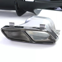 Diffusore Posteriore Sport Nero Terminali Nero,per Mercedes CLA C117 16-19