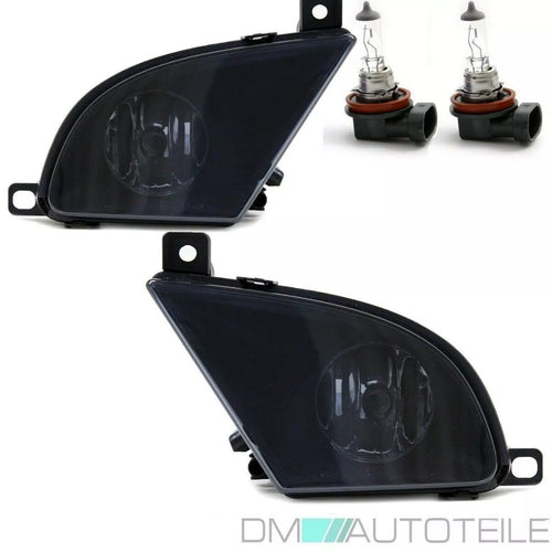 2 x set fendinebbia BMW E60 E61 smoke Nero LCI Facelift 07-10+ lampadine H8