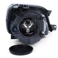 Faro proiettore H4 nero + motore sinistro, per Ford Fiesta JH JD 05-07