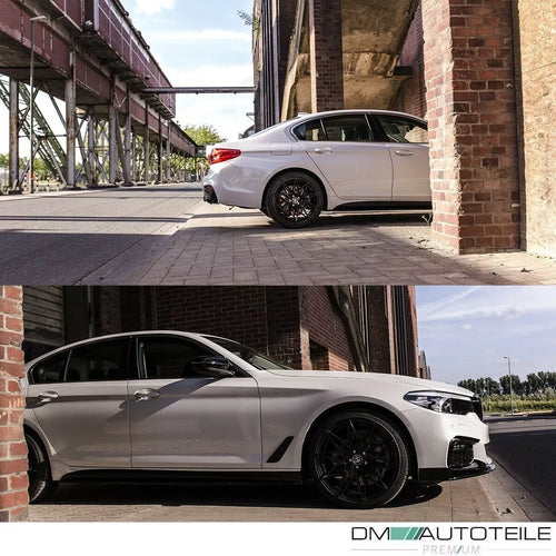 minigonne laterali nere + attacchi pellicola per BMW G30 G31 M