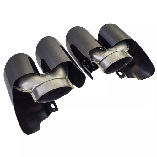 terminali doppio tubo nero adatti per Porsche Panamera 970.2 228kW