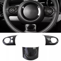 Mascherine volante vero carbonio set 3 pezzi adatte per Mini R55 R56 R57 R58 R59